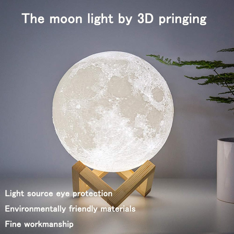 Luminária de Lua 3D