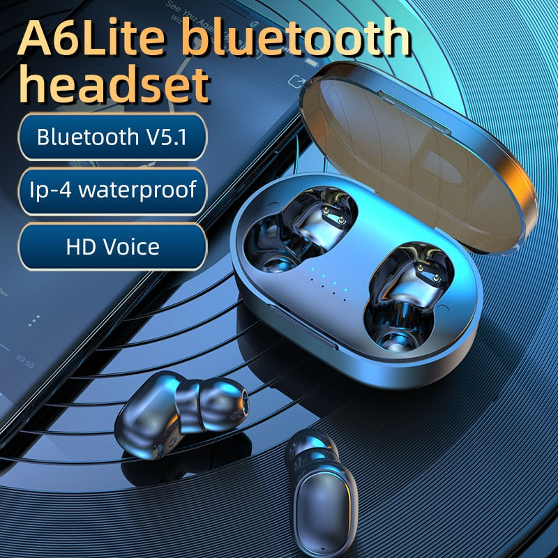 Fone de Ouvido Sem Fio Bluetooth A6 Lite